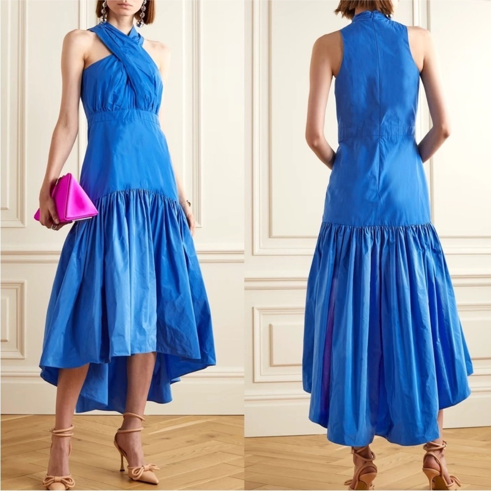 Veronica Beard Radley Halter Neck High/Low Dress